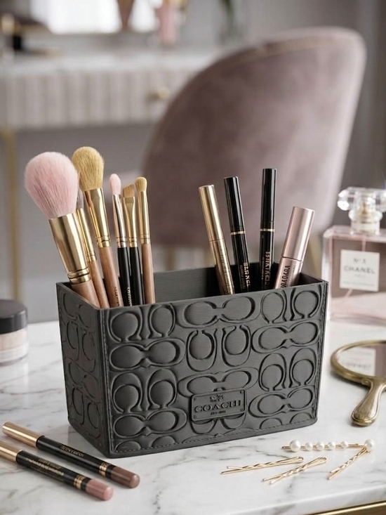 Hand Crafted Other - Luxury Inspired Makeup Brush Holder/ Desk Organizer